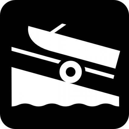 Map Symbols Boat Trailer clip art