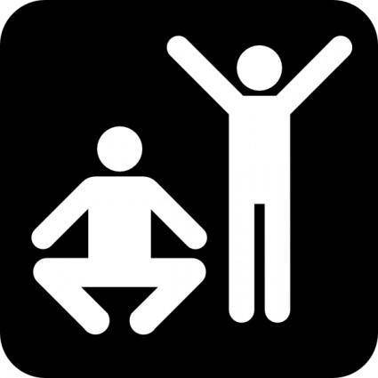 Exercise  Or Gym Area clip art