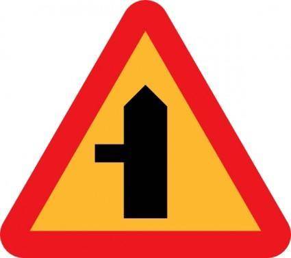 Road Intersection Sign clip art
