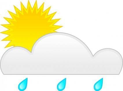 Sun Rain clip art