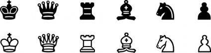 Chess Set Symbols clip art