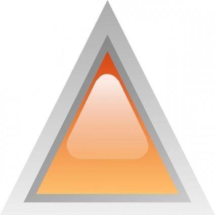 Led Triangular 1 (orange) clip art