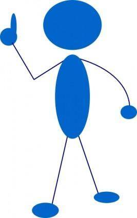 Blue Man clip art