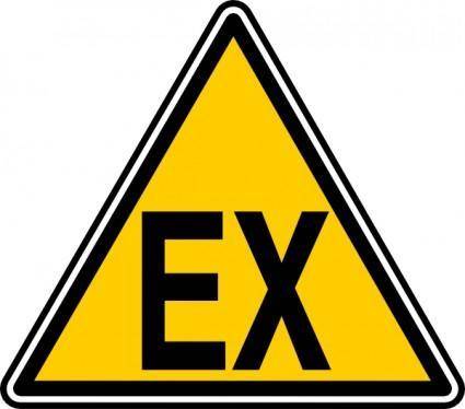 Ex Road Sign clip art