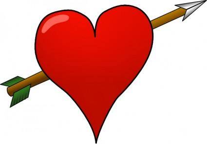 Heart-arrow clip art