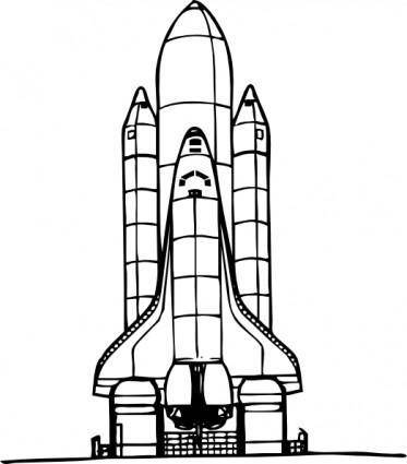 Space Shuttle Liftoff clip art
