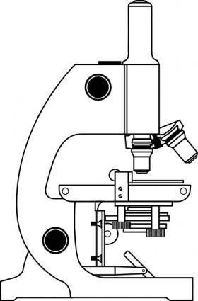 Microscope With Labels clip art