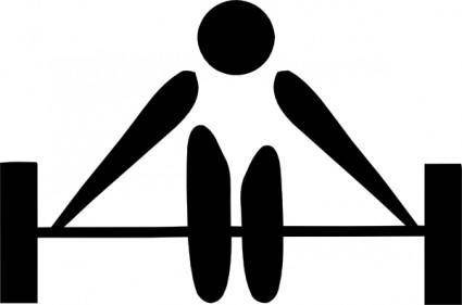 Olympic Sports Weightlifting Pictogram clip art