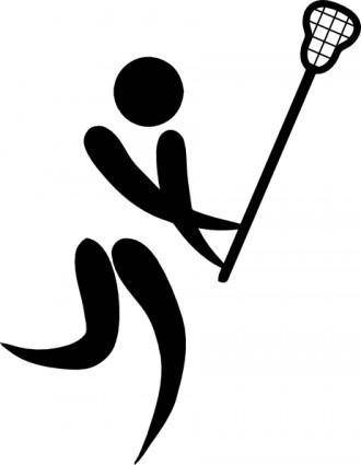 Olympic Sports Lacrosse Pictogram clip art