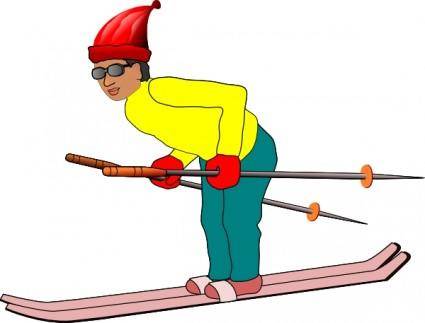 Ski Man clip art