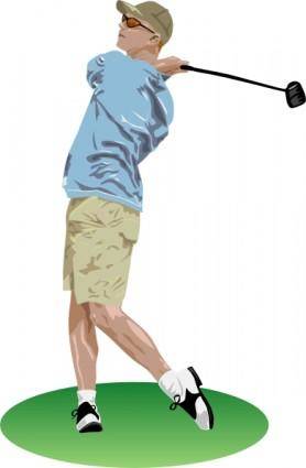Golf Driver Swing clip art