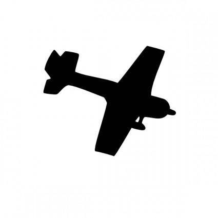 Silhouette Plane clip art