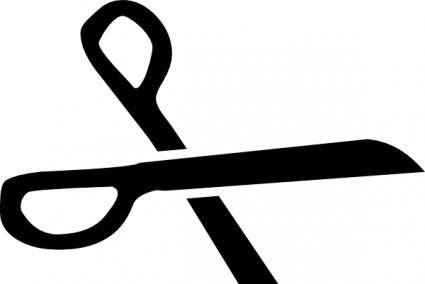 Scissors Black Silhouette clip art