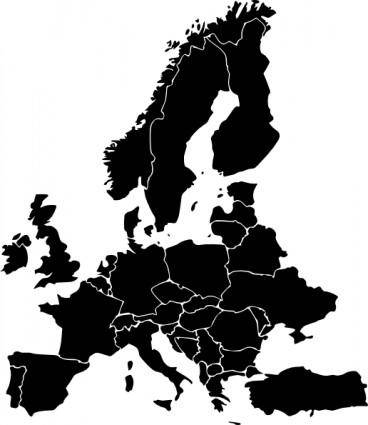 Map Of Europe clip art