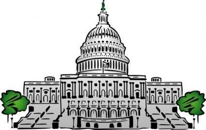 Us Capitol Building Clipart Style clip art