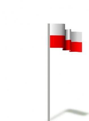 Michaelin Flag Poland Wind clip art