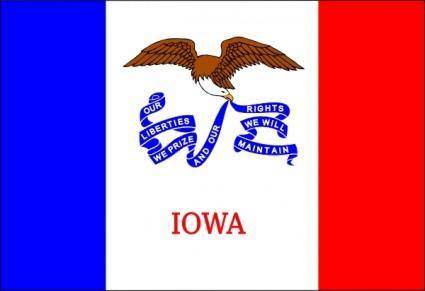 Us Iowa Flag clip art
