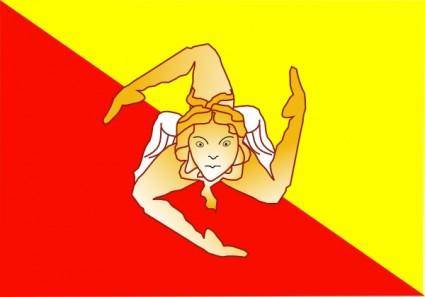 Sicilian Flag clip art