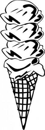 Ice Cream Cones Ff Menu clip art