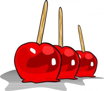 Candied Apples clip art