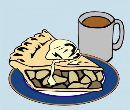 Apple Pie And Coffee clip art