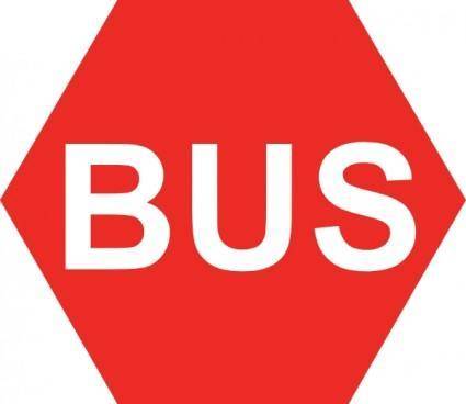 Bus Sign clip art