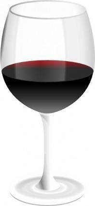Red Wine Glass clip art