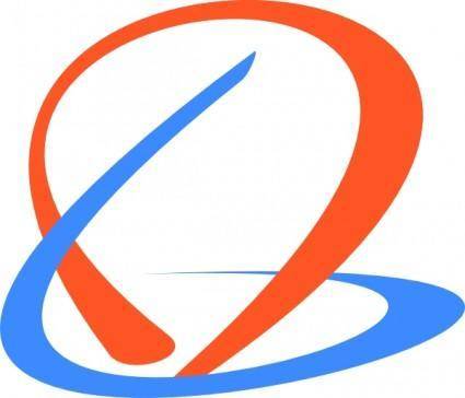 Swirly Logo clip art
