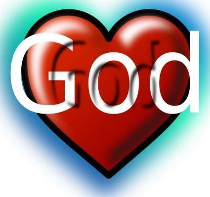 God Heart clip art