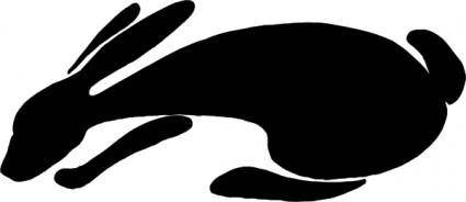 Rabbit Silhouette clip art