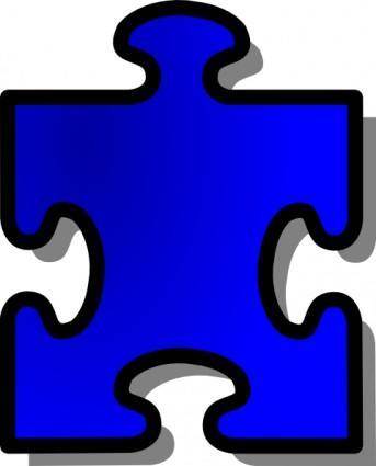 Jigsaw Blue Puzzle clip art