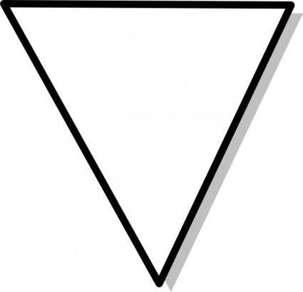Flowchart Symbol Triangle clip art