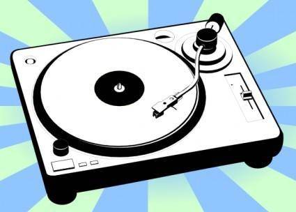 Turntable Music Player clip art