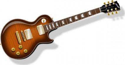 Guitar With Flametop Finish clip art