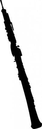Oboe Silhouette clip art