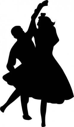 Dancing Couple Fifties clip art