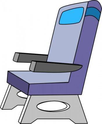 Airplane Seat clip art