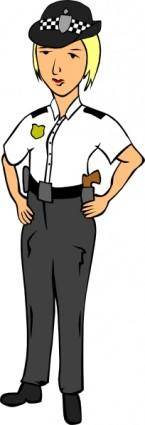 Woman Police Officer clip art