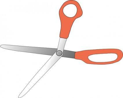 Scissors Wide Open clip art