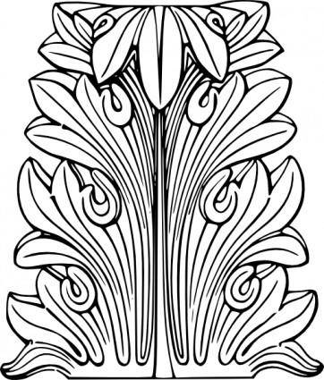 Acanthus Leaf clip art