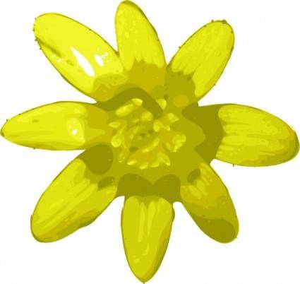 Yellow Flower clip art