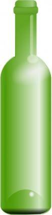 Empty Green Bottle clip art