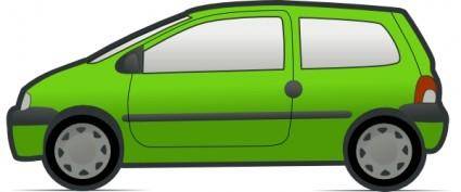 Red And Green Renault Twingo clip art