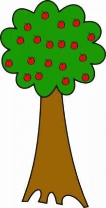 Tree With Fruits clip art