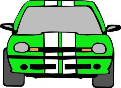 Dodge Neon (green) clip art