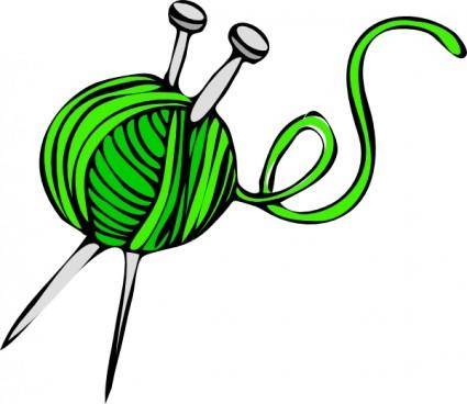 Green Yarn clip art
