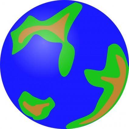 Globe Green clip art