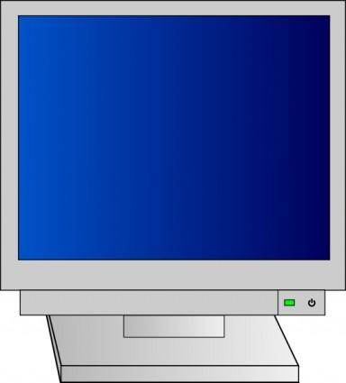 Monitor With Power Light clip art