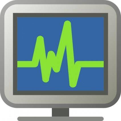 Icon Monitoring clip art