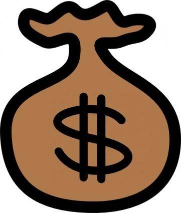 Money Bag Icon clip art